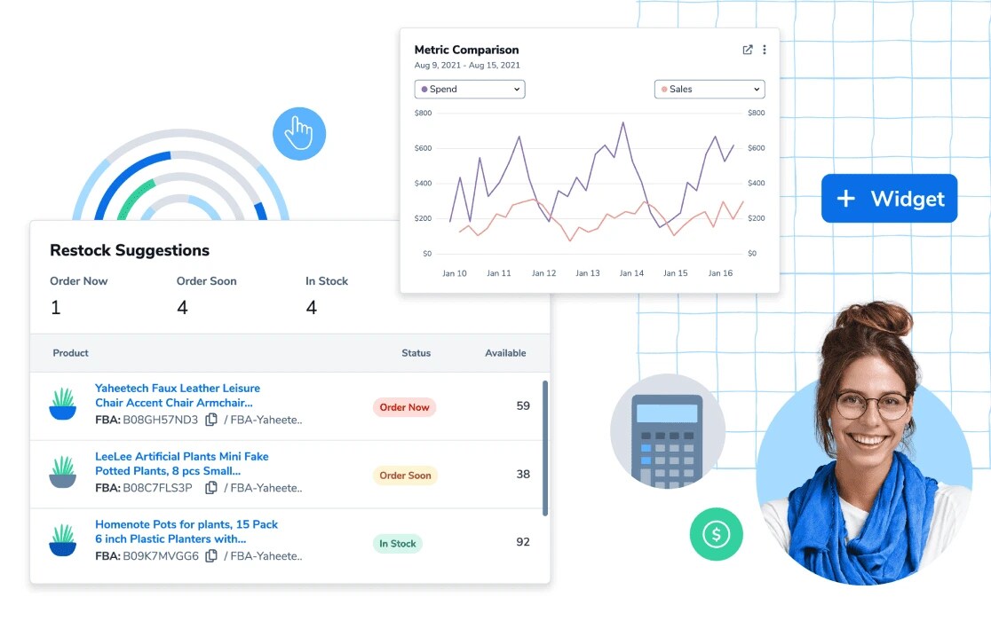 Helium 10 offers a robust Profits Dashboard and Financial Analytics